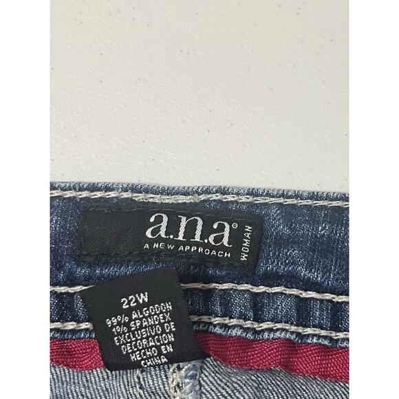 A.N.A Bootcut Blue Denim Trouser Jeans Women’s Size 22W Waist 40 Inseam 31 - Picture 6 of 10